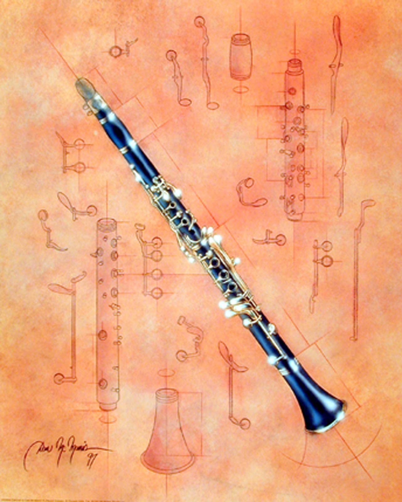 Amazon.com: Impact Posters Gallery Jazz Musical Instrument